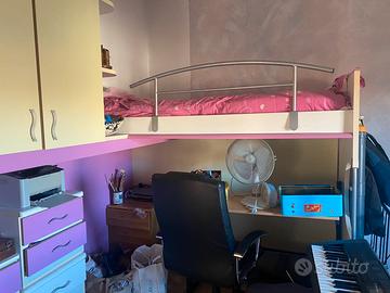 Cameretta singola soppalco