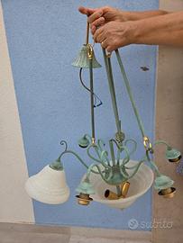 Lampadario in ferro