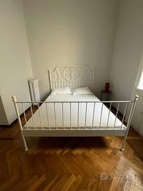 Letto matrimoniale Lervik IKEA bianco