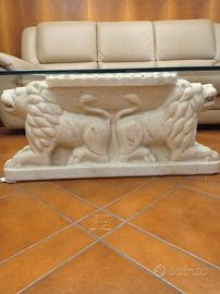 capitello con vetro in cristallo 