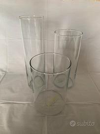 Tris di vasi in vetro marchiati ikea