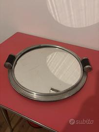 Vassoio vintage a specchio anni 50/60 alluminio