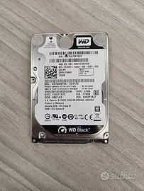 Hard Disk 2.5" WD Black 750GB (7200 RPM)