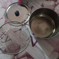 Pentola in acciaio inox./ friggitrice./casa/cucin