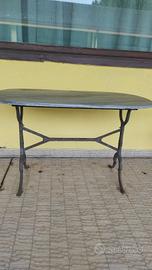 4 Tavolini vintage ovale stile bistrot francese in