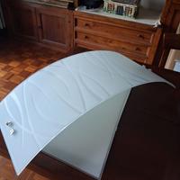 Lampadario a soffitto con vetro serigrafato