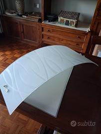 Lampadario a soffitto con vetro serigrafato