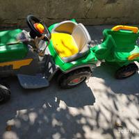 trattore  a batteria ricaricabile  con rimorchio