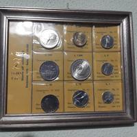 collezione divisionale 1970 con 2 argenti  quadro