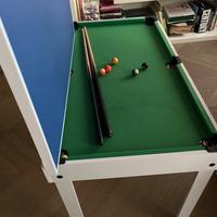 Calciobalilla e tavolo multifunzione