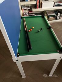 Calciobalilla e tavolo multifunzione