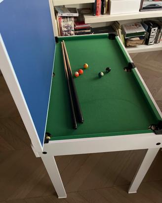 Calciobalilla e tavolo multifunzione