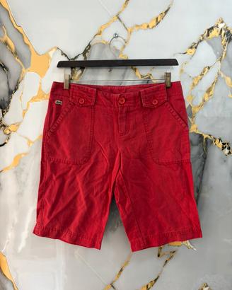 Bermuda lacoste rosso taglia M