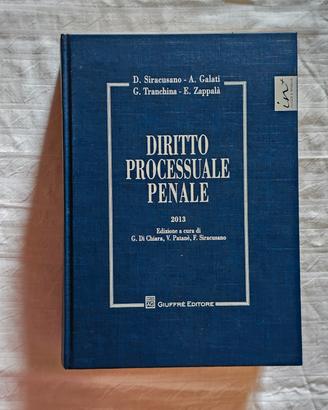 Manuale Diritto Processuale Penale Siracusano 2013