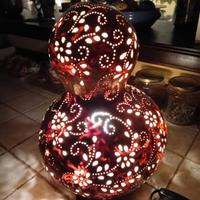 lampade,abajour; artigianato artistico.