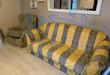 Divano letto + poltrona