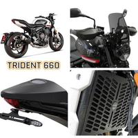Triumph Trident 660 scarico bauletto centralina