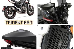 Triumph Trident 660 scarico bauletto centralina