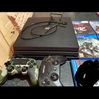 ps4 pro 1T con giochi e joystick 