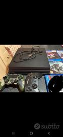 ps4 pro 1T con giochi e joystick 