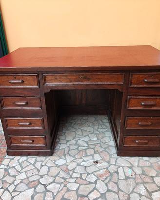 Scrivania in legno anni 50