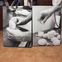 Quadri su tela  bianco e nero 50x70 cm coppia
