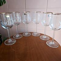 Set 6 calici da vino in cristallo modello grande