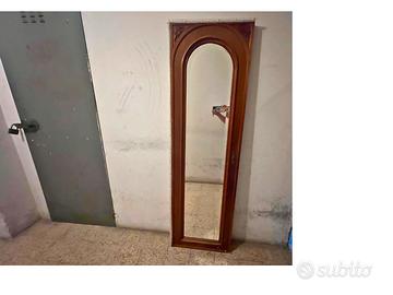 Specchio intero legno ad arco da terra/parete