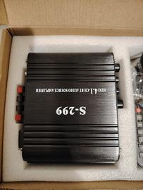 amplificatore di potenza audio stereo