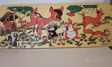 Pannello Walt Disney con Bamby 