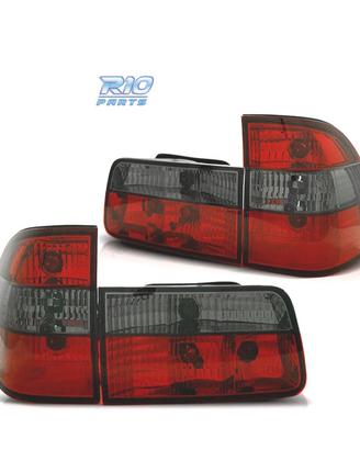 FANALI BMW SERIE 5 E39 95-00 ROSSO AFFUMICATO TOUR