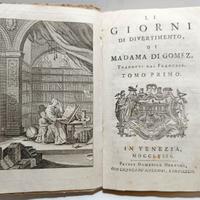 LI GIORNI DI DIVERTIMENTO DI MADAMA DI GOMEZ 1758
