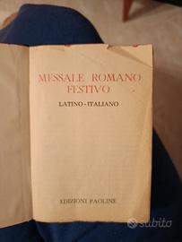 Messale Romano Festivo. Latino - Italiano 1956