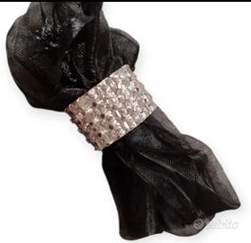 Anello vintage anni 70 cristalli taglio brillante 