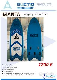 Megasup fino a 6 posti 16'X 60'' X 6''