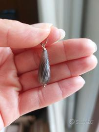 Ciondolo in argento rosa