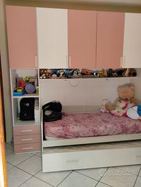 cameretta a ponte panna rosa chiaro