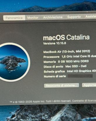 Macbook Air 13 Inch mid 2012