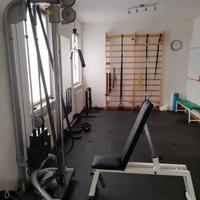 Lat machine e panca technogym 