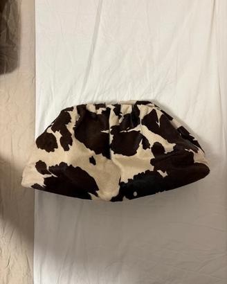 borsa pochette con tracolla in cavallino