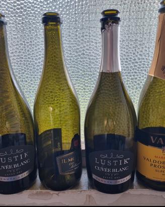 bottiglie vuote per spumante