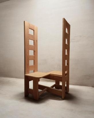 opera  legno massello, artista Alvas Riotti Migl.