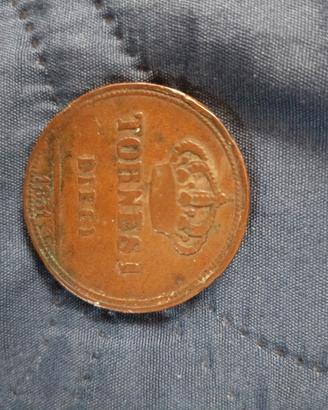 Moneta  10 Tornesi 1831
