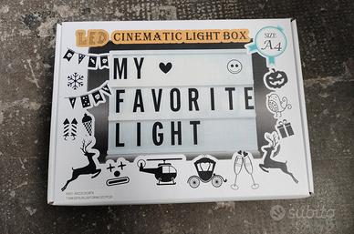 Tabella Luminosa Cinematic Light Box Paloma Nuova