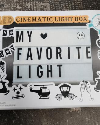 Tabella Luminosa Cinematic Light Box Paloma Nuova
