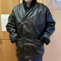 Cappotto in pelle T. Shealing Sportswear MadeItaly