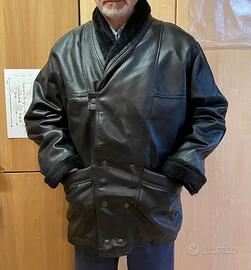 Cappotto in pelle T. Shealing Sportswear MadeItaly