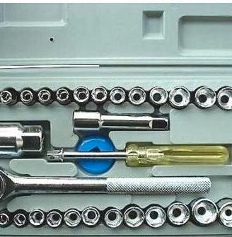 Set chiavi a bussola + cricchetto 40 pezzi da 3/4"