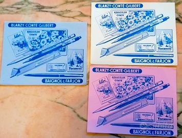 SET DI 3 BLANZY-CONTE-GILBERT PUBBLICITA' ANNI '50