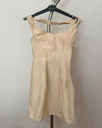 Abito 100% Seta color Champagne taglia 40